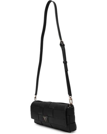 GUESS MAYLEE FLAP SHOULDER BAG BLACK NEGRO