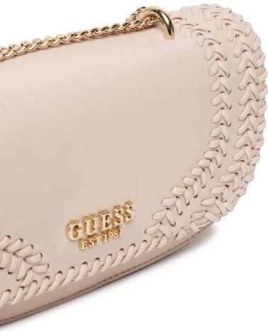 GUESS TATUM CONVERTIBLE XBODY FLAP SHOULDER BAG BEIGE BEIGE