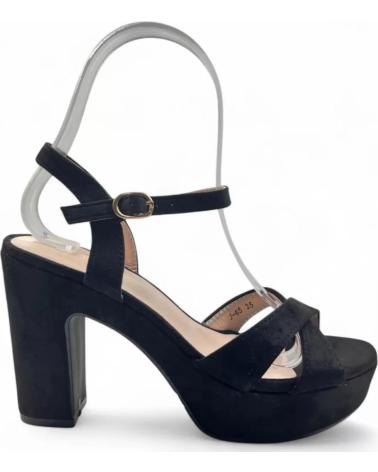 TIMBOS 190J65 SANDALIA DE TACÓN CON PLATAFORMA NEGRA NEGRO