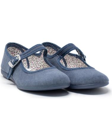 BALLERINES EN TOILE VUL-LADI 1401-558 TISSU JEAN JEANS