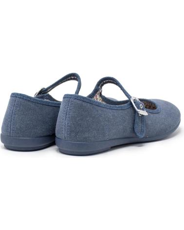 BALLERINES EN TOILE VUL-LADI 1401-558 TISSU JEAN JEANS