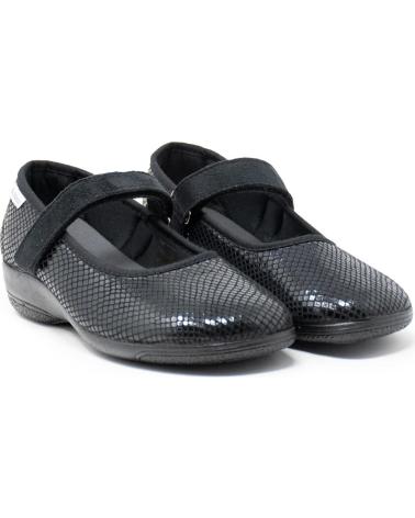 ZAPATILLAS DE CASA CABRERA 5330 CONFORT MERCEDES NEGRAS NEGRO