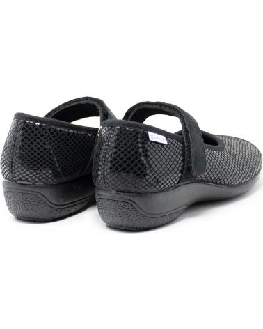 ZAPATILLAS DE CASA CABRERA 5330 CONFORT MERCEDES NEGRAS NEGRO