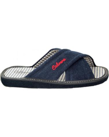 CABRERA ZAPATILLAS DE ESTAR POR CASA HOMBRE 2724 PALA CRUZADA GREDOS AZUL MARINO