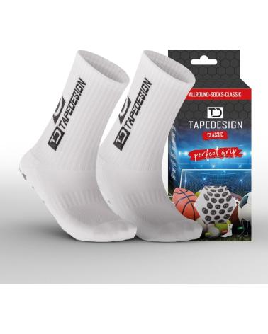 MEIAS ANTIDERRAPANTES TAPEDESIGN BRANCAS BLANCO