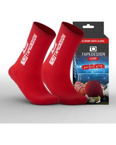 MEIAS ESPORTIVAS TAPEDESIGN VERMELHAS TAMANHO S ROJO