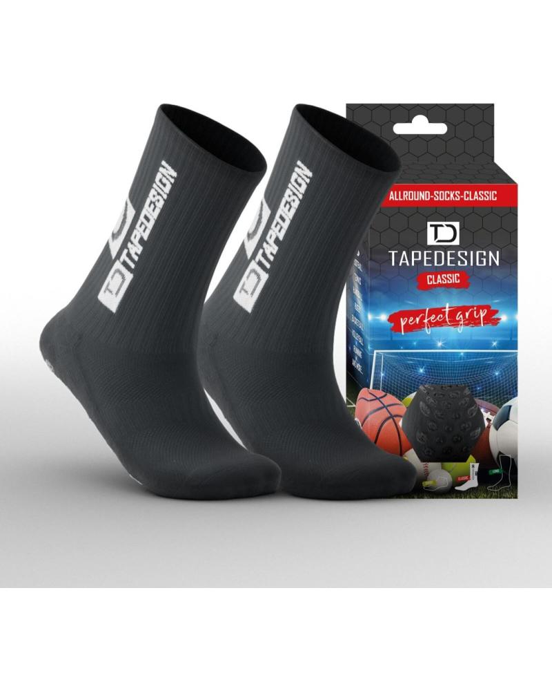MEIAS ESPORTIVAS ANTIDERRAPANTES TAPEDESIGN ES CINZA GRIS