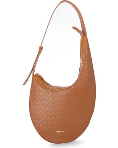 BOLSO DE HOMBRO CHIKA10 XENA 01 COLOR CUERO CUERO-TAN
