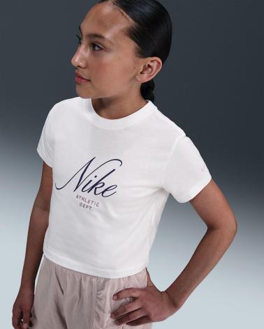 NIKE CAMISETA NINA HV5729 BLANCO