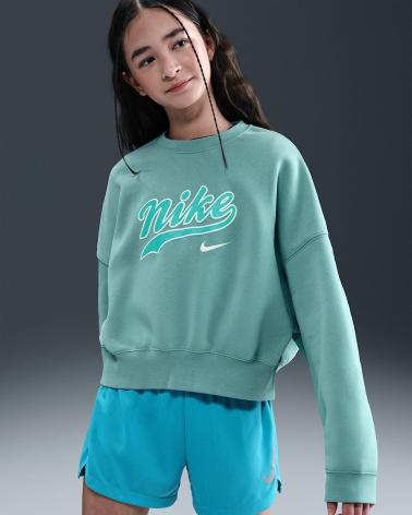 NIKE SUDADERA NIKA NINO IH4308 TURQUESA
