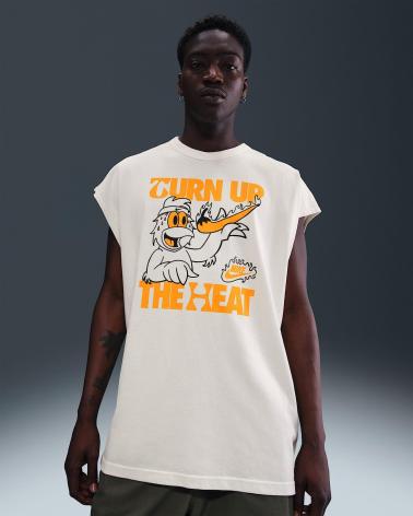 CAMISETA NIKE HQ9254 BRANCA COM ESTAMPA GRÁFICA BLANCO