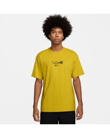 CAMISETA NIKE HQ9266 AMARELA COM LOGOTIPO CENTRAL AMARILLO