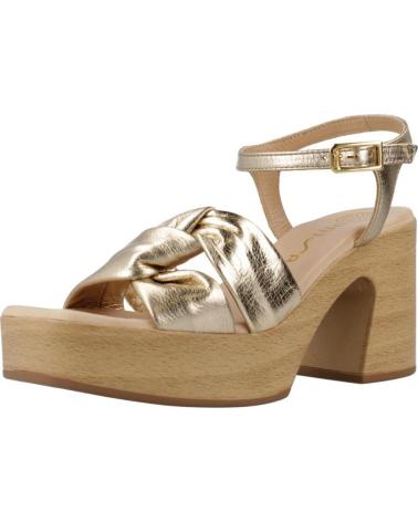 UNISA SANDALIAS MUJER MODELO ODOLF LMT COLOR ORO PLATINO