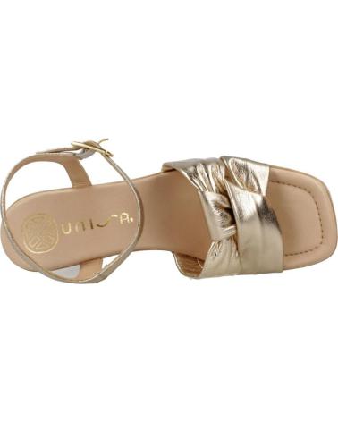 UNISA SANDALIAS MUJER MODELO ODOLF LMT COLOR ORO PLATINO