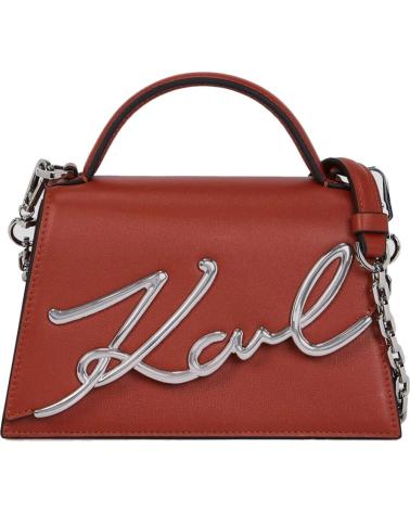 KARL LAGERFELD BOLSOS MUJER MODELO SIGNATURE 2 0 MD CROSSBODY COLOR ROJO RE REDBRK
