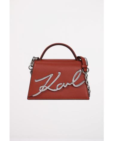 KARL LAGERFELD BOLSOS MUJER MODELO SIGNATURE 2 0 MD CROSSBODY COLOR ROJO RE REDBRK