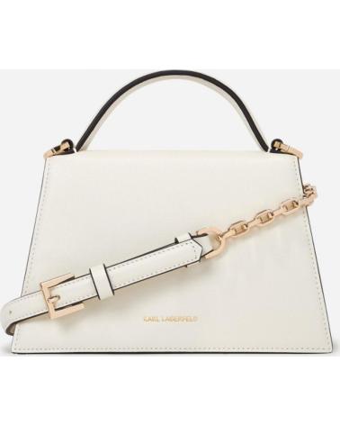 KARL LAGERFELD BOLSOS MUJER MODELO SIGNATURE 2 0 MD CROSSBODY COLOR BLANCO OFFWHT