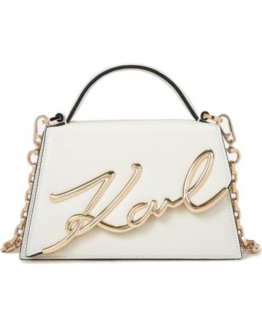 KARL LAGERFELD BOLSOS MUJER MODELO SIGNATURE 2 0 MD CROSSBODY COLOR BLANCO OFFWHT