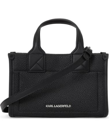 KARL LAGERFELD BOLSOS MUJER MODELO K SKUARE SM TOTE GRAINY COLOR NEGRO BLKN BLKNKL