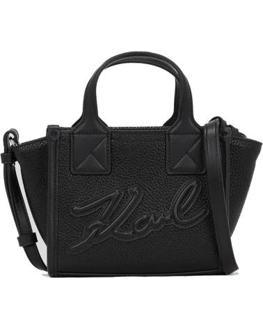KARL LAGERFELD BOLSOS MUJER MODELO K SKUARE SM TOTE GRAINY COLOR NEGRO BLKN BLKNKL
