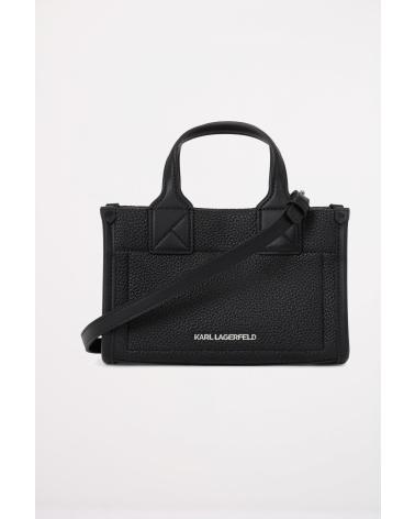 KARL LAGERFELD BOLSOS MUJER MODELO K SKUARE SM TOTE GRAINY COLOR NEGRO BLKN BLKNKL