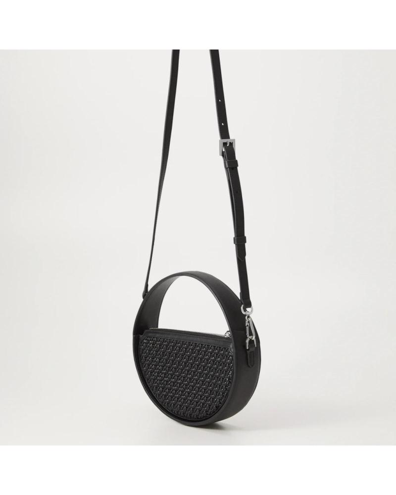 KARL LAGERFELD BOLSOS MUJER MODELO K SIGNATURE SP ROUND WOVEN COLOR NEGRO B BLACK