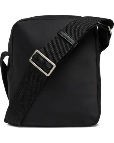 CALVIN KLEIN BANDOLERA SLEEK NYLON REPORTER NEGRO