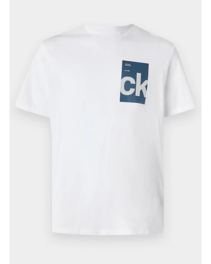 CALVIN KLEIN CAMISETA BH BOX GRAPHIC TEE BLANCO