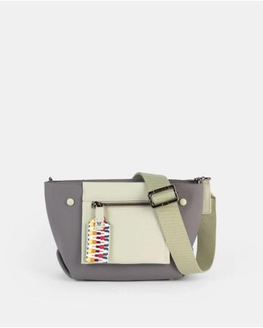 SAC BANDOULIÈRE PEPE MOLL 251101 GREY MINT GRIS