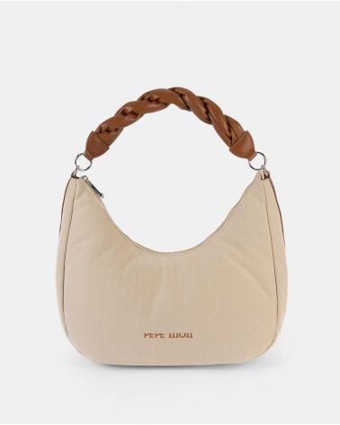 BORSA HOBO PEPE MOLL 251182 SAND TAN BEIGE BEIGE