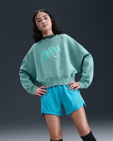 NIKE SUDADERA NIKA NINO IH4308 TURQUESA