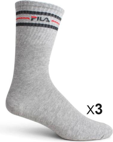 FILA CALCETINES PACK 3 LIFESTYLE CREW GRIS MULTICOLOR