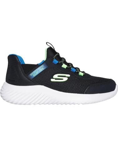 SKECHERS ZAPATILLAS PARA NINO SLIP-INS BOUNDER BRISK 403822L BLACKLIME