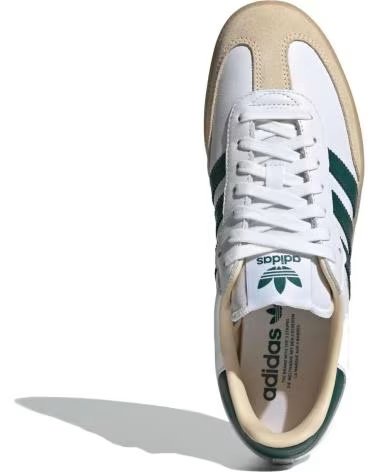 ADIDAS SAMBA OG WOMAN JS3831 CLOUD WHITE - COLLEGIATE GREEN GUM