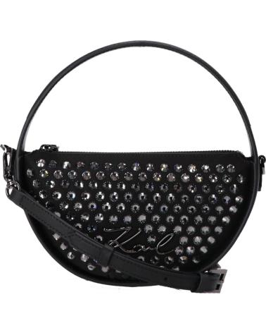 KARL LAGERFELD BOLSOS MUJER MODELO K SIGNATURE SP ROUND BAG EMB COLOR NEGRO BLACK
