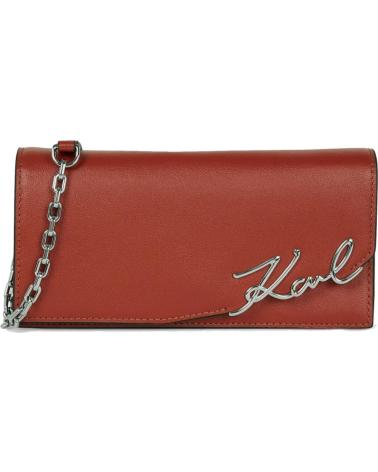 KARL LAGERFELD BOLSOS MUJER MODELO K SIGNATURE CONT CB WALLET COLOR ROJO RE REDBRK