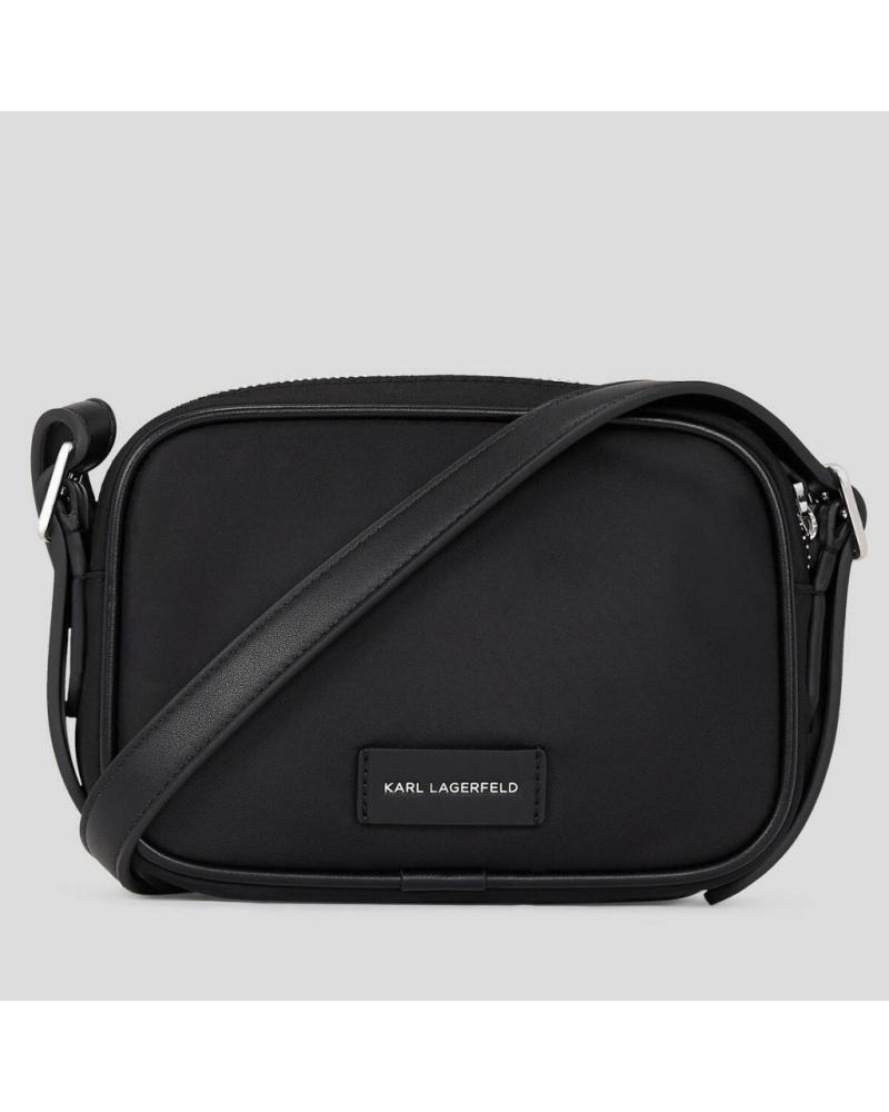 KARL LAGERFELD BOLSOS MUJER MODELO K SIGNATURE NYLON CB POUCH COLOR NEGRO B BLKNKL