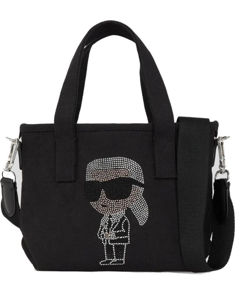 KARL LAGERFELD BOLSOS MUJER MODELO IKON RHINESTONE SM SHOPPER COLOR NEGRO B BLACK