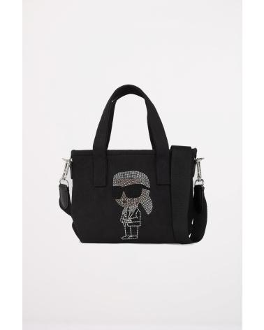 KARL LAGERFELD BOLSOS MUJER MODELO IKON RHINESTONE SM SHOPPER COLOR NEGRO B BLACK