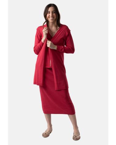 VESTE LONGUE ROUGE WHY NOT COLLECTION WNT COLLECTION W12522203 ROJO