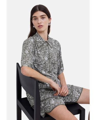 YERSE FLOWY SHORT SLEEVE 100% ECOVER VISCOSE SHIRT GREEN - REF. 42870125 VERDE