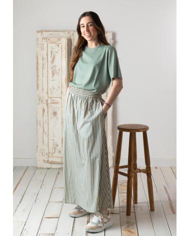 YERSE JERSEY YERSE MANGA CORTA 100% LANA MERINO | MODELO 42505017 VERDE
