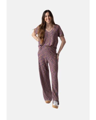 SYSTEMACTION SYSTEMACTION JERSEY CON HILO LUREX ESCOTE V - MODELO V25JE42027 MORADO