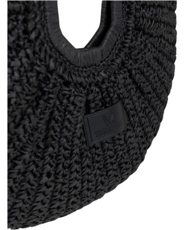 Inicio-SYSTEMACTION-SYSTEM-ACTION-V25BL30840---BOLSO-MEDIA-LUNA-TRENZADO-CON-FOR-NEGRO