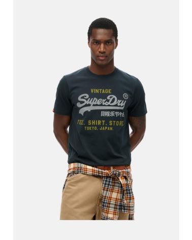 SUPERDRY CAMISETA MANGA CORTA EN COLOR AZUL