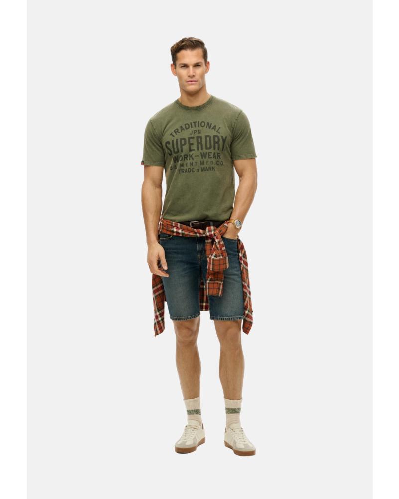 SUPERDRY CAMISETA MANGA CORTA EN COLOR VERDE