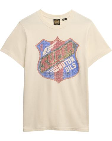 SUPERDRY CAMISETA MANGA CORTA EN COLOR BLANCO