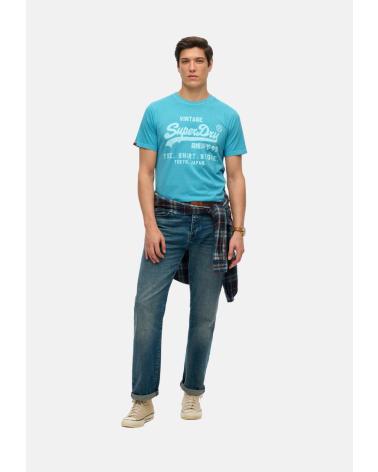 SUPERDRY CAMISETA MANGA CORTA EN COLOR AZUL