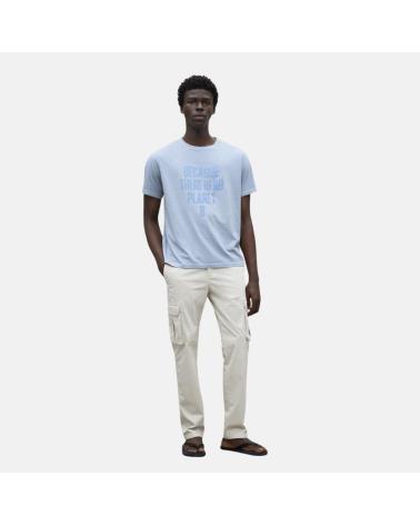 ECOALF CAMISETA MANGA CORTA EN COLOR AZUL