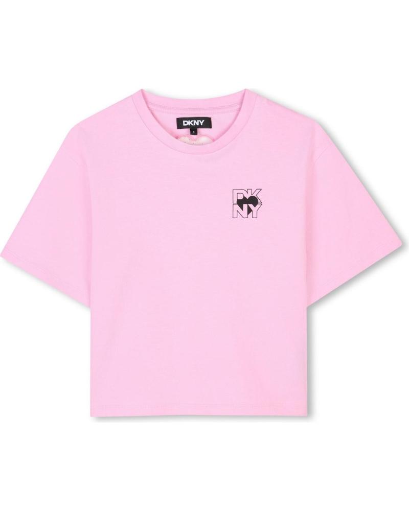 DKNY CAMISETA MANGA CORTA EN COLOR ROSA